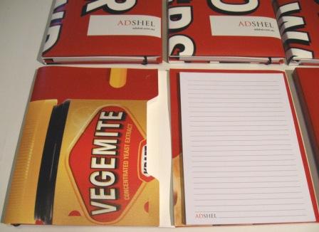 The Vegemite campaign posters that notebooks and the magnet art was made from.